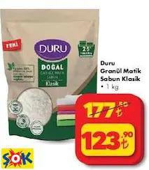 DURU GRANÜL MATİK SABUN KLASİK 1 KG DURU GRANÜL MATİK SABUN KLASİK 1 KG